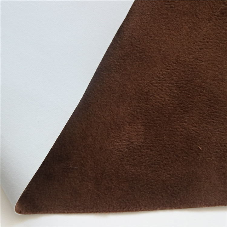 100% polyester suede fabric velvet synthetic leather suede bonded faux fur fabric