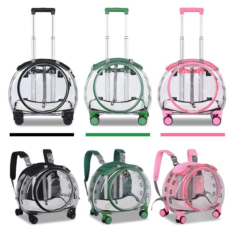 mochilas para perros astronaut breathable dog cat pet carrier backpack expandable pet carrier suitcase with wheels