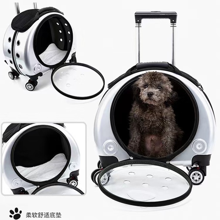 mochilas para perros astronaut breathable dog cat pet carrier backpack expandable pet carrier suitcase with wheels