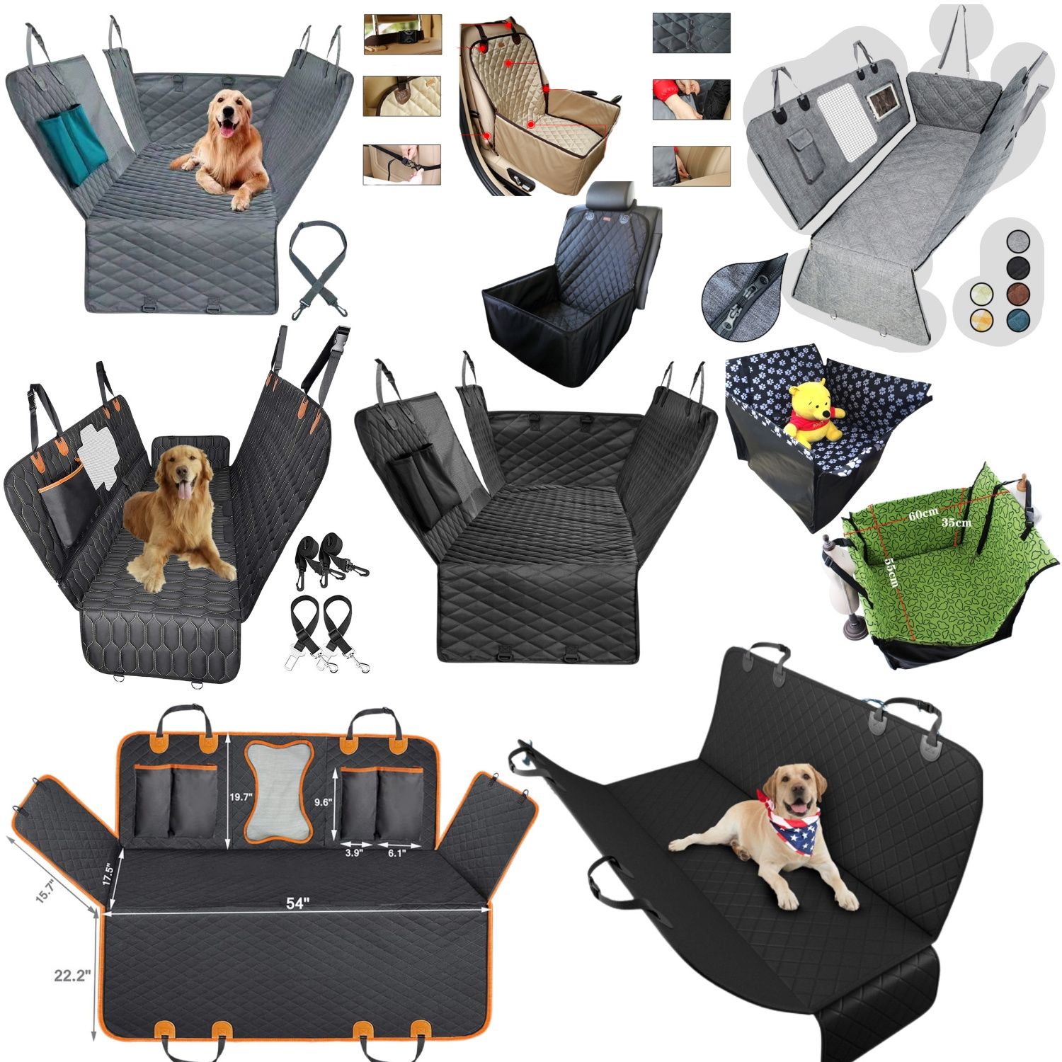 New Styles Factory Direct Sales Eco-friendly Pet Dog Car Seat Covers Large Dog Car Seat