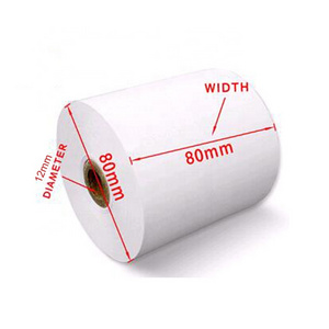 Factory Sale 48gsm Cash Register Paper 80x80 Thermal Paper Rolls Used for Supermarket Bank