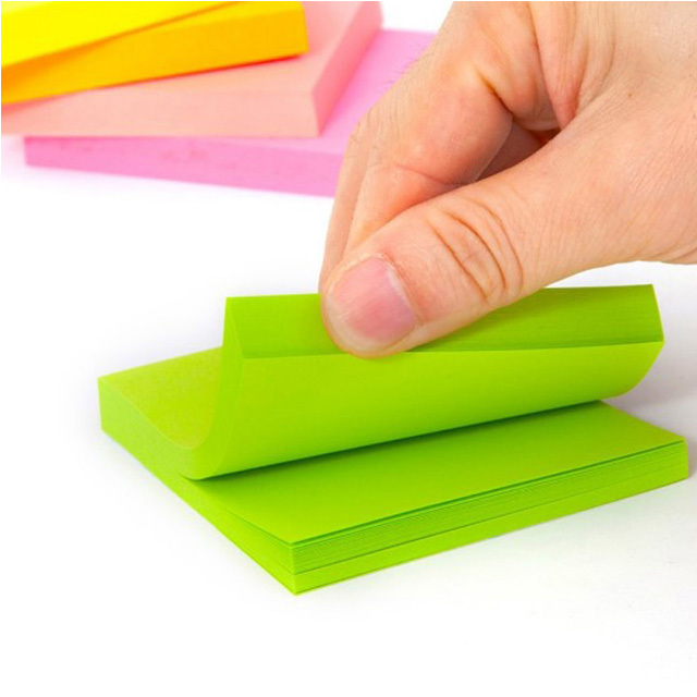 Sticky note adhesive glue