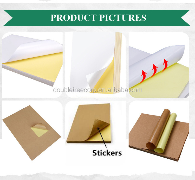 Semi Glossy Coated Self Adhesive Sticker Paper 70x100cm 50x70cm Sheet Size