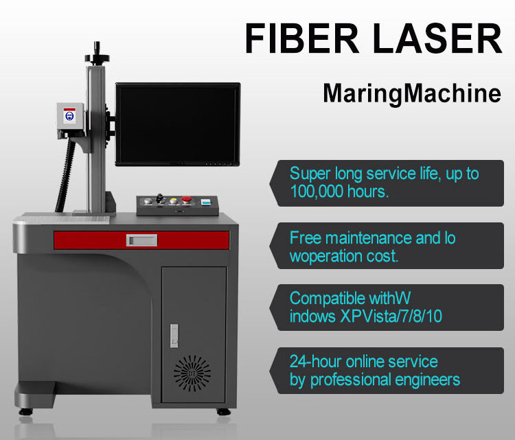 50 watt fiber laser marking machine label maker printer custom photo projection necklace machine