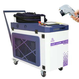 1000w 1500w 2000w laser cleaning metal surfaces rust removal portable safe and easy operation laser cleaning machine for sale