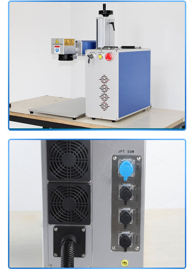 Factory price fiber laser marking machine 20w 30w 50w 100w metal 3d printer machine that prints laser marker for steel nonmetal