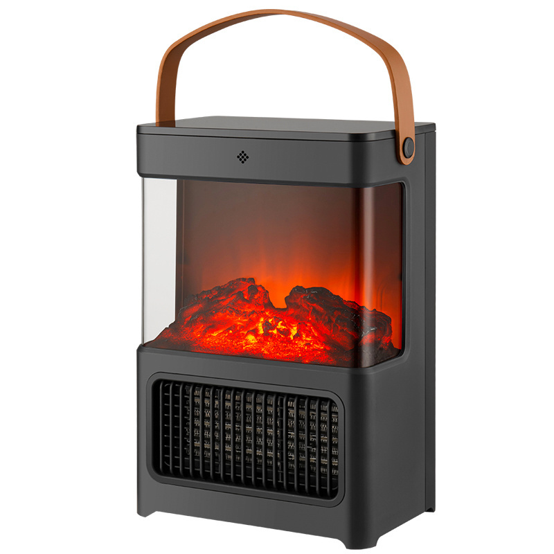 1400W/2000W Flame Simulation Fan Heater Customized Electric Mini Portable Ceramic PTC Space Electric Fireplace Heater