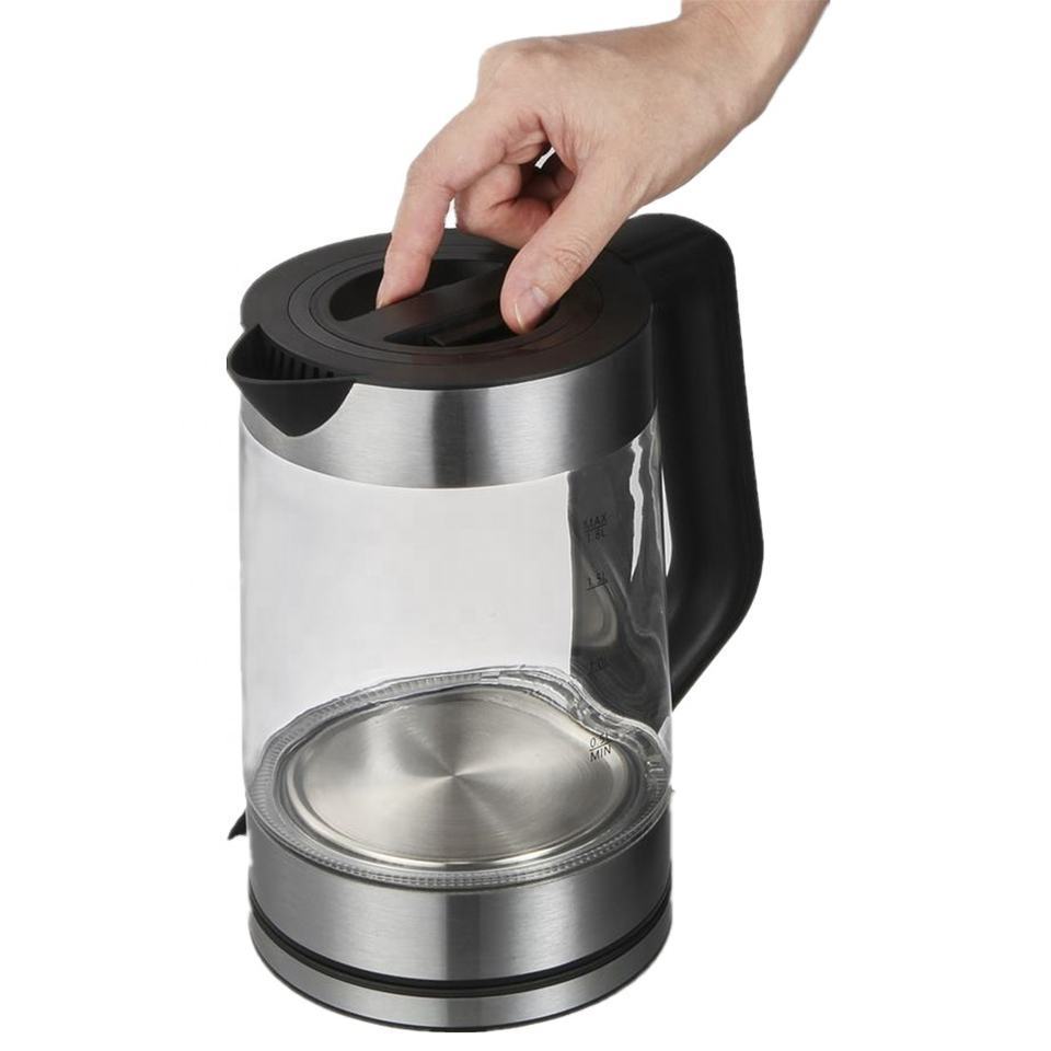 Hot 1.8L Hotel Tea and Coffee Tray With Kettle Water Boiler Electric Kettle Timemore Kettle with LED Light