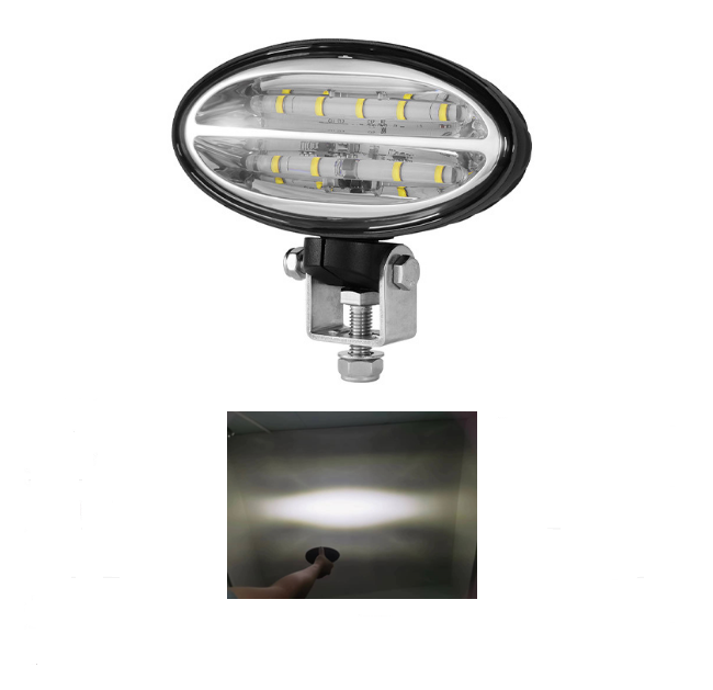 Agri equipment spot lighting 12v farming tractor working lamp 6.7 Inch oval LED work lights fit John Deere Power Green tractors