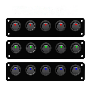 4x4 ute trays Toggle Switches control panels for Marine Boating camping rigs canopies storage drawers custom 5 Gang Switch Panel