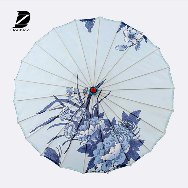 Custom made logo Chinese paper umbrella oil paper umbrella