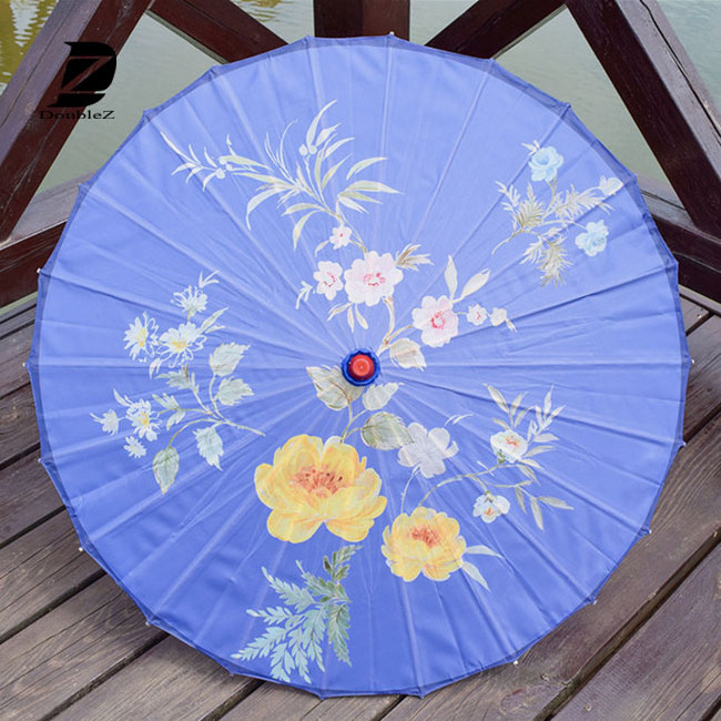 Custom made logo Chinese paper umbrella oil paper umbrella