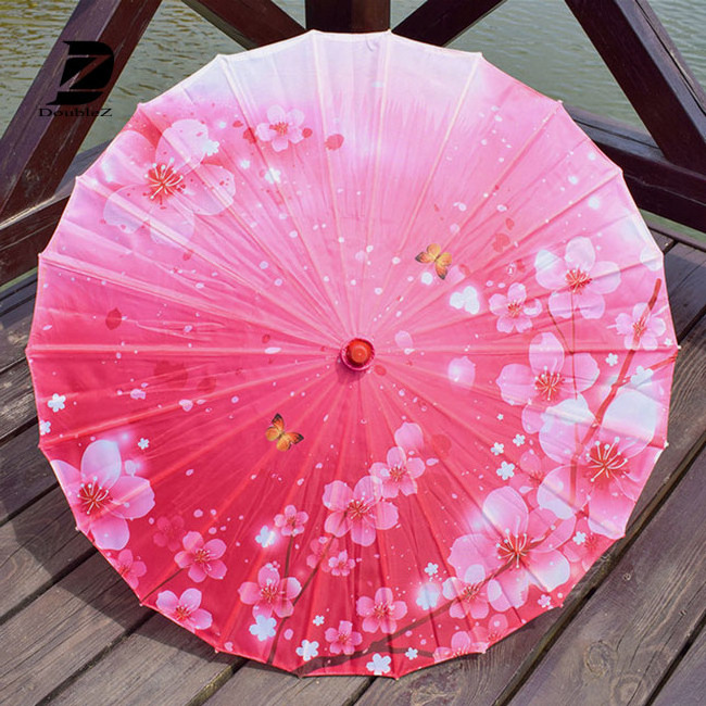 paper parasol oil paper china old wooden bamboo umbrella