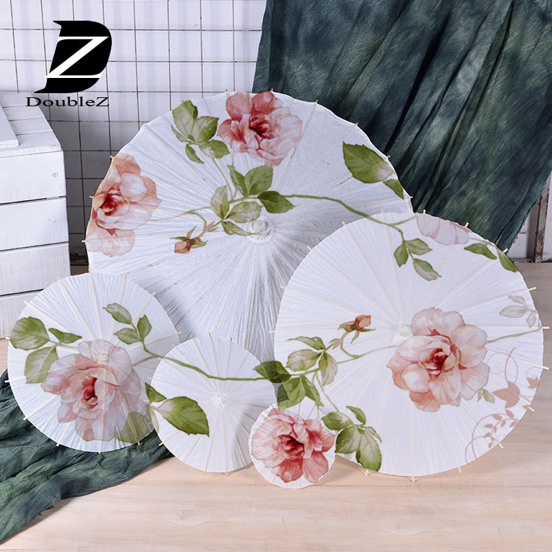 Hot Sale 32 Inch Wedding Decoration white paper Umbrella