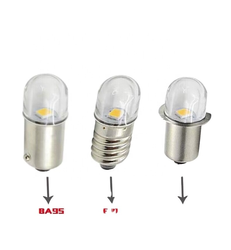 E10  P13.5S BA9S 1W LED Warning Light Signal energy saving lamp flash light  DC3V 3v 4.5v 6V 12v bulbs