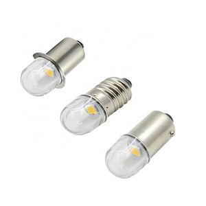 E10  P13.5S BA9S 1W LED For Focus Flashlight Replacement Bulb Torches Work Light Lamp DC3V 3v 4.5v 6V 12v bulbs