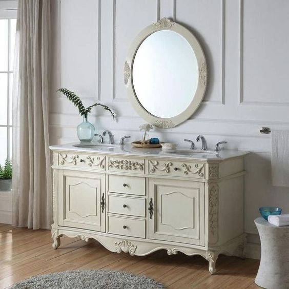 European luxury classic complete set bathroom vanities cabinet Italian french style antique solid wood bathroom vanity