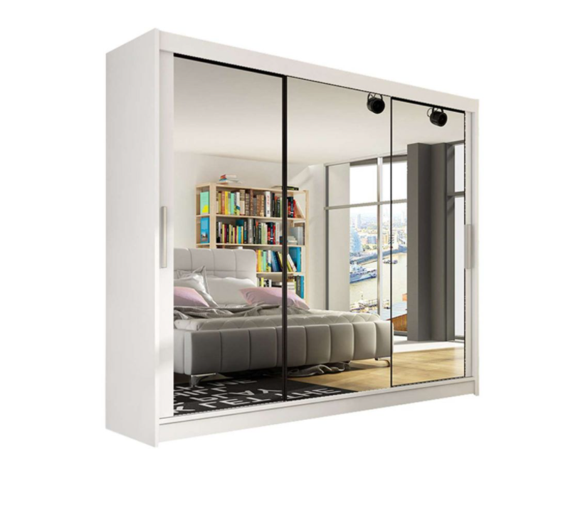 3 doors wardrobe designs modern portable sliding doors wardrobe with mirror