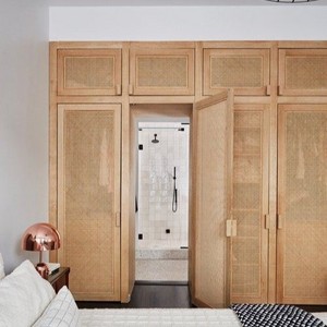 Rattan Closet For Bedroom  Melamine Chipboard Tall Contemporary Wardrobe Cabinets