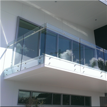 Australia Popular Customized Spigot Glass Railing Tempered 12 mm glass railing From Foshan Factory