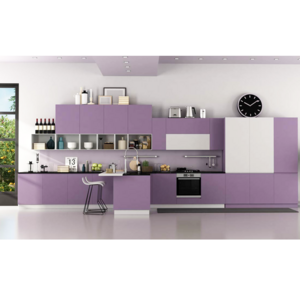 New Purple Design Modern Customized Colors Kitchen Storage Cabinets