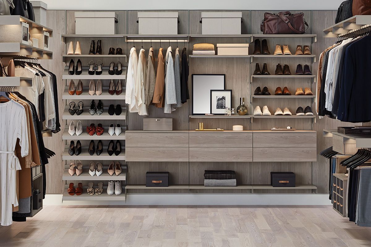 White Shoe Closet Storage & Organization Modern Bedroom Wardrobe Closet