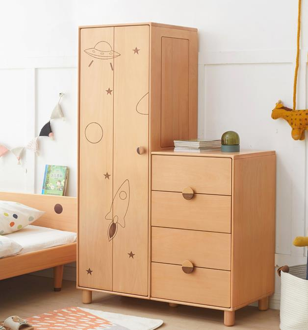 Solid wood cheap waterproof portable baby foldable wardrobe closet design