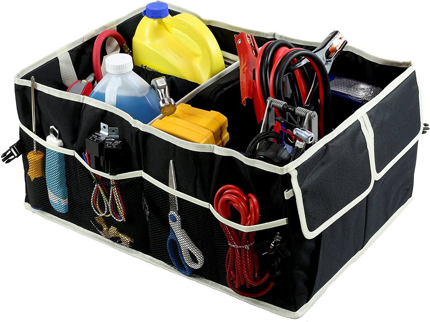 Collapsible Waterproof Multi Compartments Car Storage Organizer Car Trunk Organizer