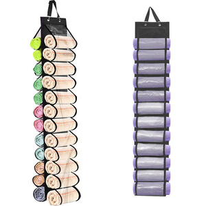 24 Roll Yoga Legging Storage Organizer Hanging Storage Bag Clothes T-shirt Towel Underwear Closets Roll Holder