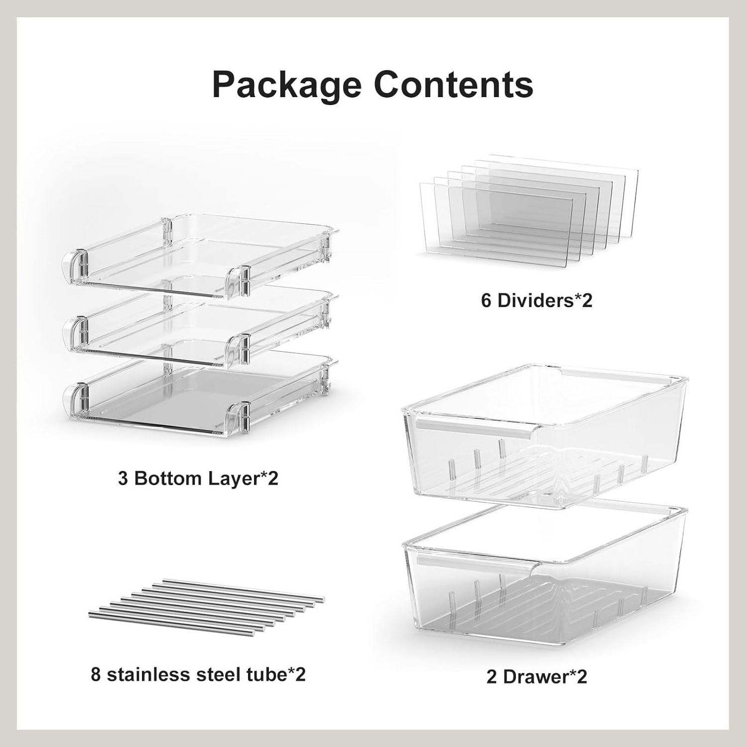 Bathroom Cabinet Organizer 3 Tier Multi-Purpose Slide-Under Sink Organizers Vanity Counter Organizing Tray Under Sink Organizers