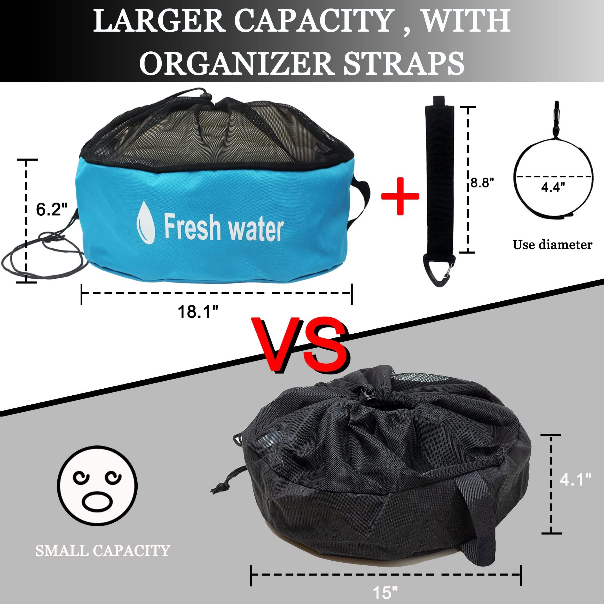 RV Hose Storage Bag Camper Accessories for Outside & Inside Storage 3 Pack RV Equipment Storage Organizer Bags for Sewer Hoses