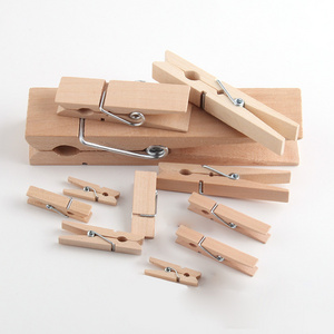 10000pc 7.2cm Wooden Clothes Peg Natural Clothes Drying Hardwood Clothespins for Photo Home Decoration Accessories