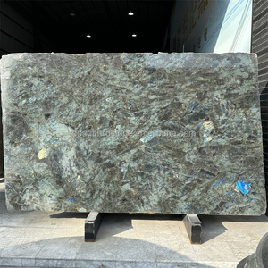 Dougbuild Stone Madagascar Blue River Granite Kitchen Top Bar Top Labradorite Lemurian Blue Granite Slabs