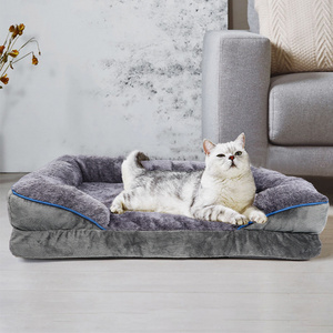 Wholesale Pet Supplies Upgraded Dog Bed Elevated Washable Luxury Pet Bed for Large Dog Sofa Memory Foam Human Size Dog Bed