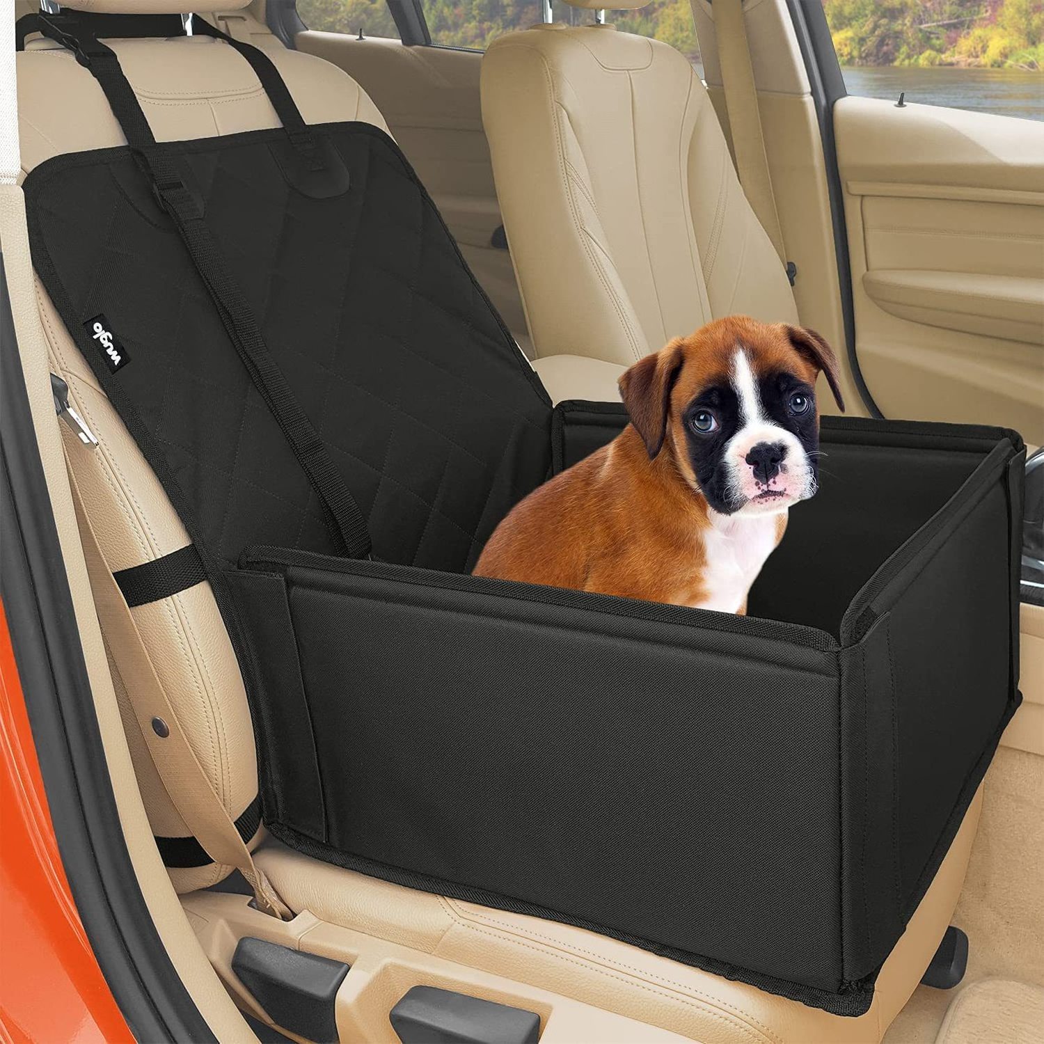 RTS High Quality Dog Car Seats With Belt Pet Dog Cars Front Travel Pet Seat Cover