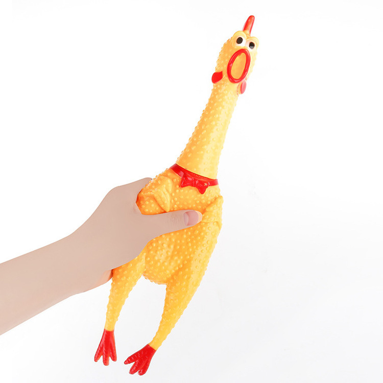 RTSdog toy squeaky chicken S/M/L three size screaming chicken sound toy pet chew toy