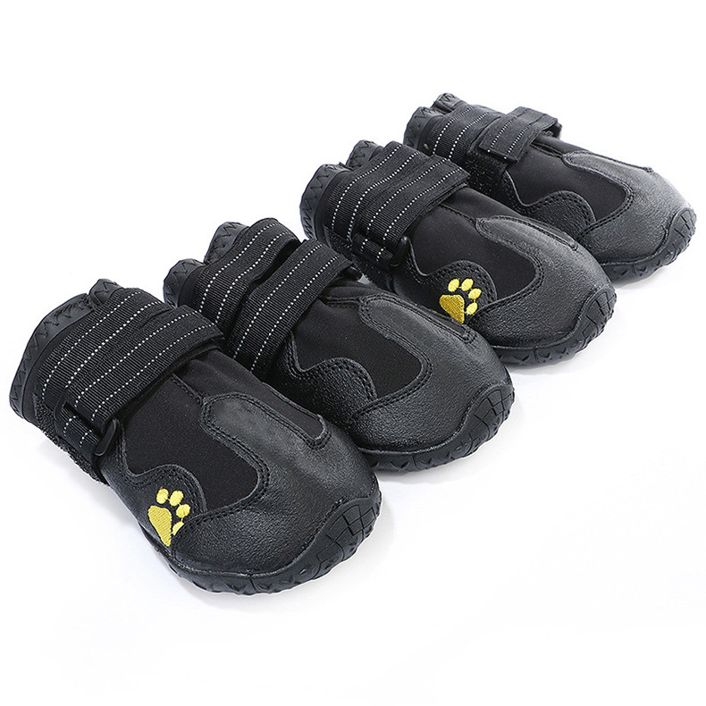 RTS Wholesale Dog Snow Boots Dog Waterproof Shoes With Reflective Stripes Rugged Anti-Slip Sole Converse Dog Waterproof Shoes