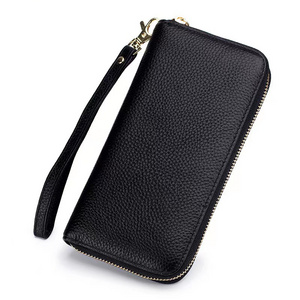 Genuine Leather Women's Bag RFID Fringe Pendant Top Layer Cowhide Wallet Fashion Multi-Color Large-Capacity Wallet Ladies Purse