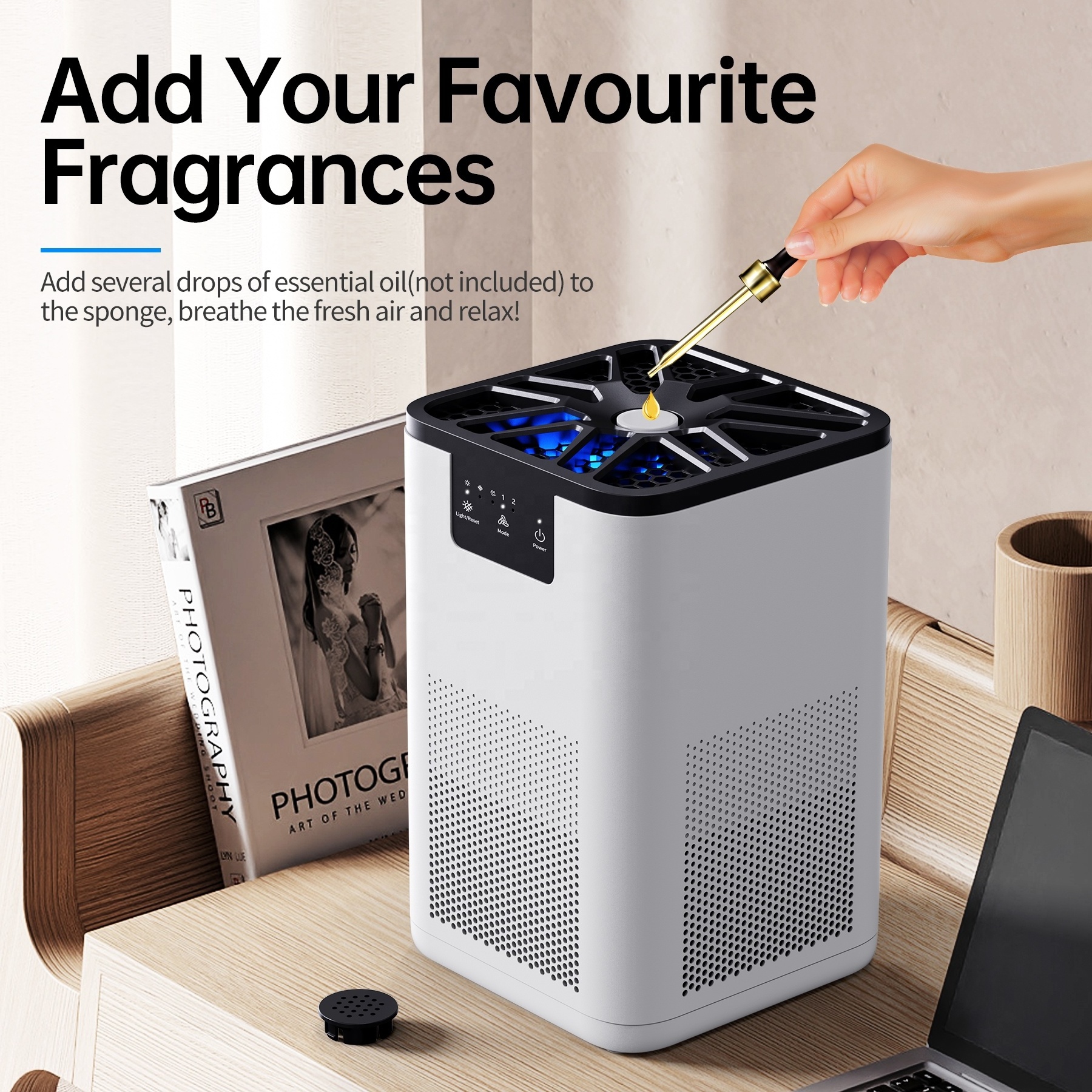 Household tuya intelligent small HEPA carbon filter room etl direct sales wholesale price air portable air purifier for home