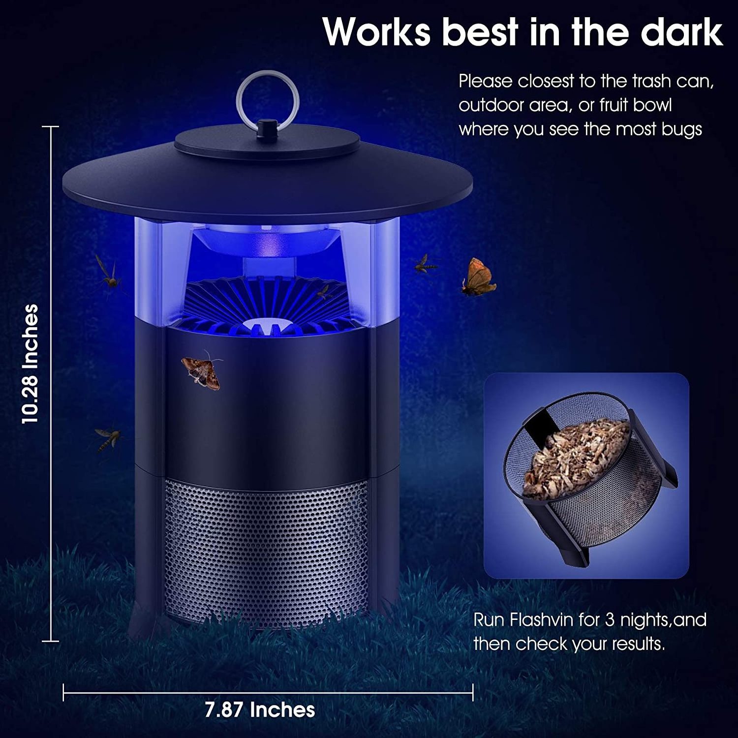 Competitive Price Indoor Mosquitos Repelente mosquito killer with led sleeping light mosquito killing lamp electric fly catcher