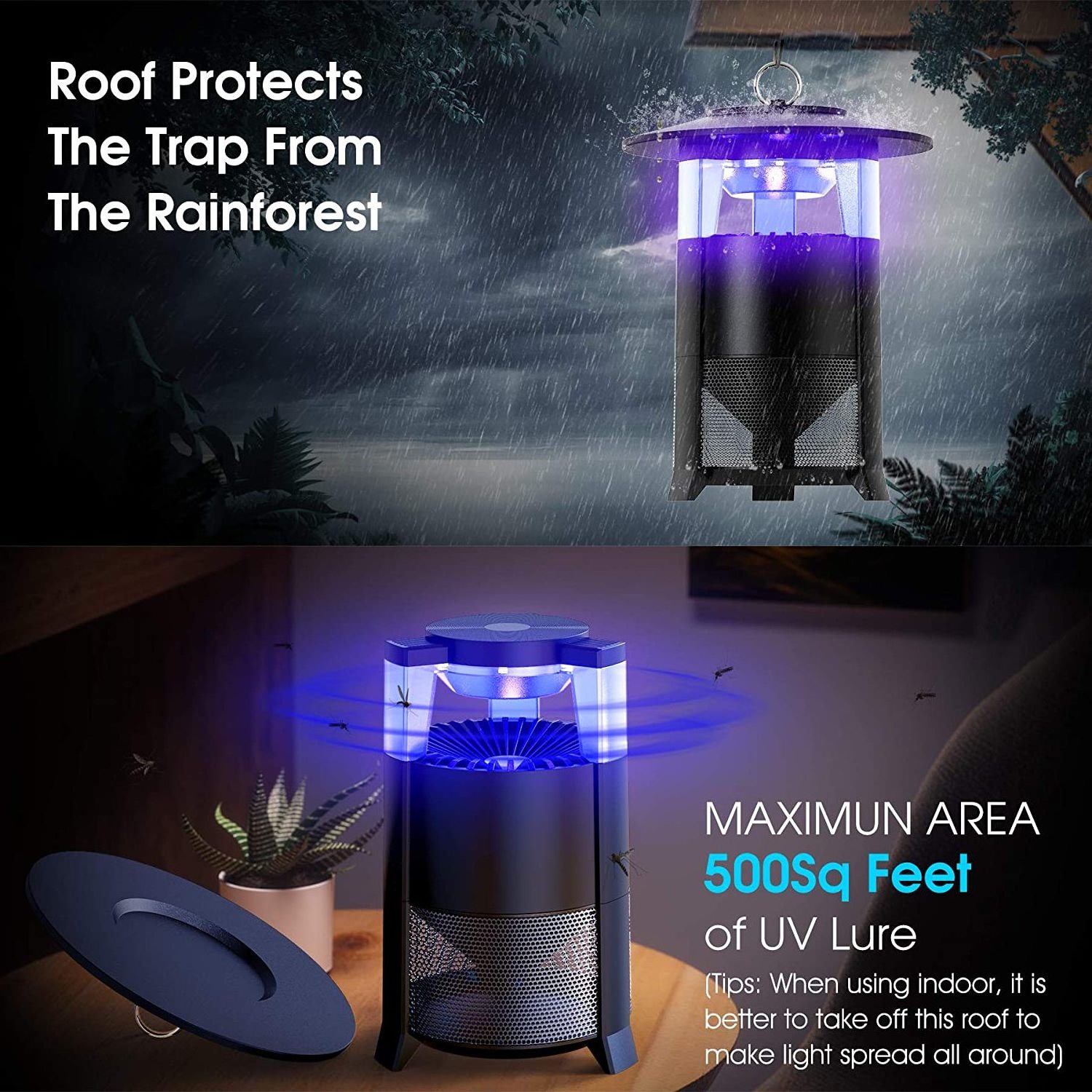 Competitive Price Indoor Mosquitos Repelente mosquito killer with led sleeping light mosquito killing lamp electric fly catcher