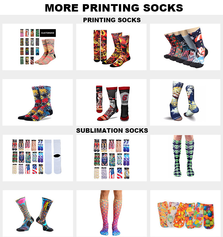 DL-II-1286 sublimation blank socks white sublimation plain socks