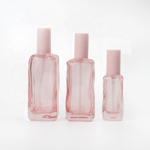 40ml 120ml 150ml pink cosmetic skincare packaging Bottle 50g Face Cream Glass Jar Eye Cream Glass Jar with cap