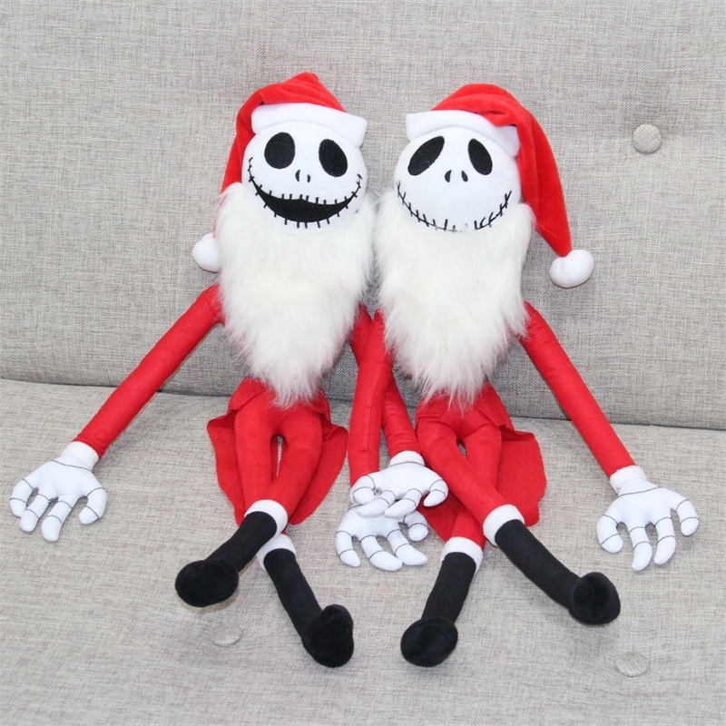 DL6997 The nightmare before christmas plush doll, Anime Jack Demon skull Plush Toy, Halloween Skeleton Stuffed Plush