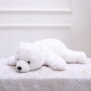 DOULUO Wholesale New Design White Polar Bear plush toy with Scarf stuffed Soft Toy & Plush Polar Bears