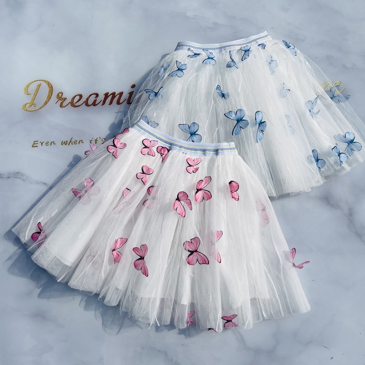 DL1231230 New Style Girls Party Fairy Skirt Wholesale Princess Pink Butterfly Baby Tutu