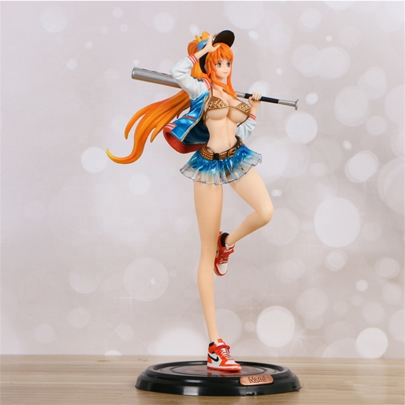 DL6327 Popular products 34cm Nami figure sexy nude one pieces nami figure resin sexy cartoon anime figure nami