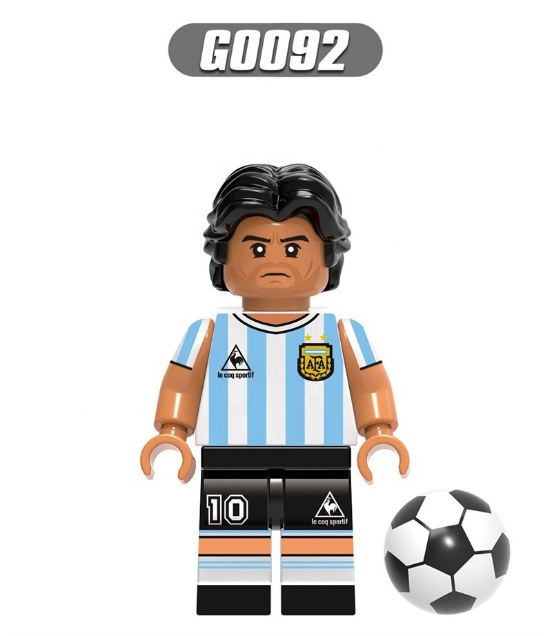 DL1442 G0112 Star Sports Soccer Players Characters Action Model Professional Football Education Collect Building Blocks