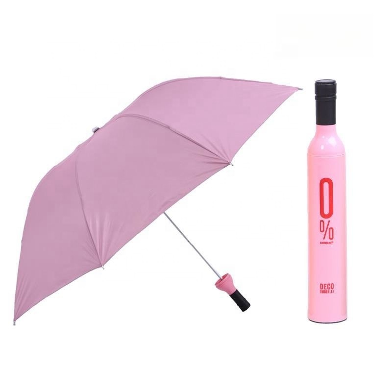 DL1231230 Bottle Shaped Umbrella With Custom Logo For Adults Wine Bottle Umbrella - Buy Wine Bottle Umbrella With Custom