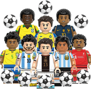 DL1442 G0112 Star Sports Soccer Players Characters Action Model Professional Football Education Collect Building Blocks